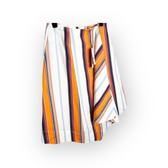 new Habitual ᯾ Skylar Asymettrical Handkerchief Hem Skirt ᯾ Tangerine Stripe ᯾ 2 - Picture 13 of 16